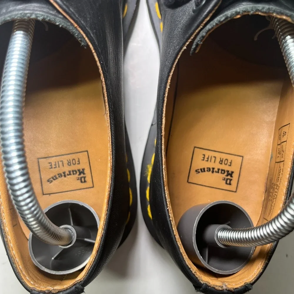 Dr. Martens 1461 For Life Men's 7 Black Leather Oxford Slip Resistant AW004